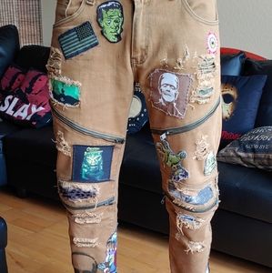 Custom horror punk copper rivet 34×32